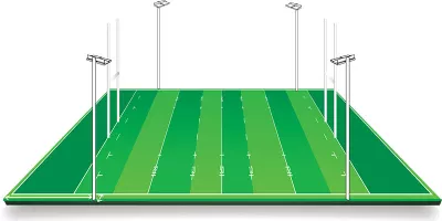 How to light rugby pitches with masts before dead ball line
